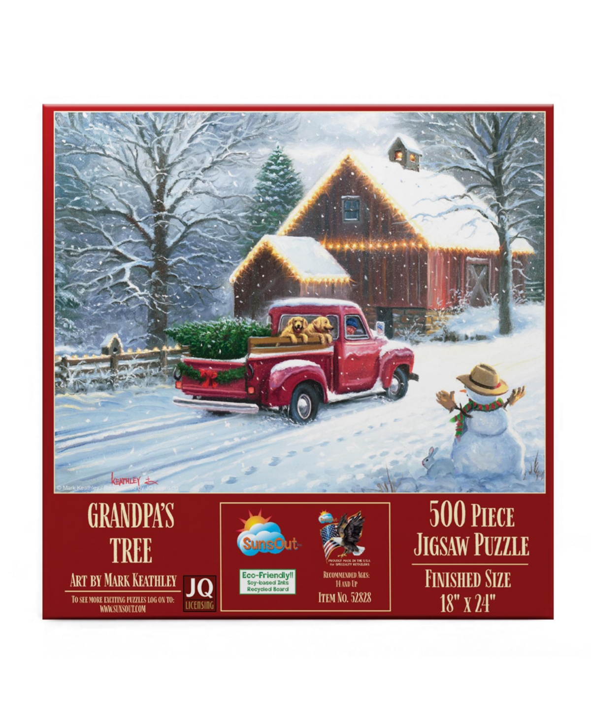 SunsOut Grandpas Tree 500 piece Jigsaw Puzzle for Adults Christmas