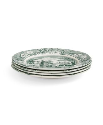 Heritage Green Italian Bread and Butter Plates, Set of 4