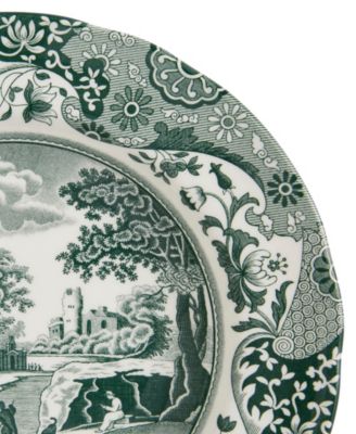 Heritage Green Italian Soup Plates, Set of 4