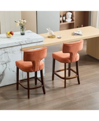 Mid Century Modern Set of 2 Bar Stools