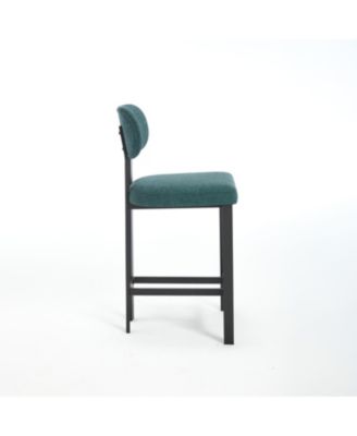 Upholstered Counter Height Bar Stools - Set of 2