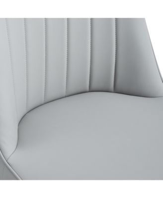 PU Dining/Living Room Chairs, Metal Legs, 2-Piece Set