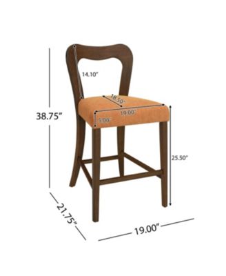  Counter Stool Without Arm(walnut+caramel) Set of 2