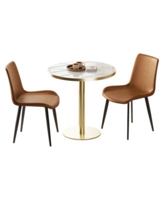 Faux Leather Dining Chairs (Set of 2)