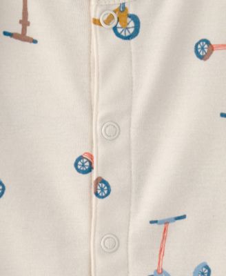 Baby Boys' Scooter Print Short-Sleeve Romper