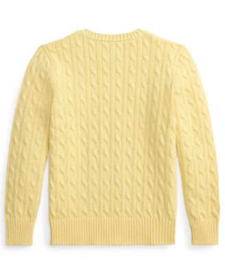 Boys 8-20 Cable-Knit Cotton Sweater