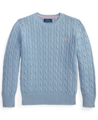 Boys 8-20 Cable-Knit Cotton Sweater