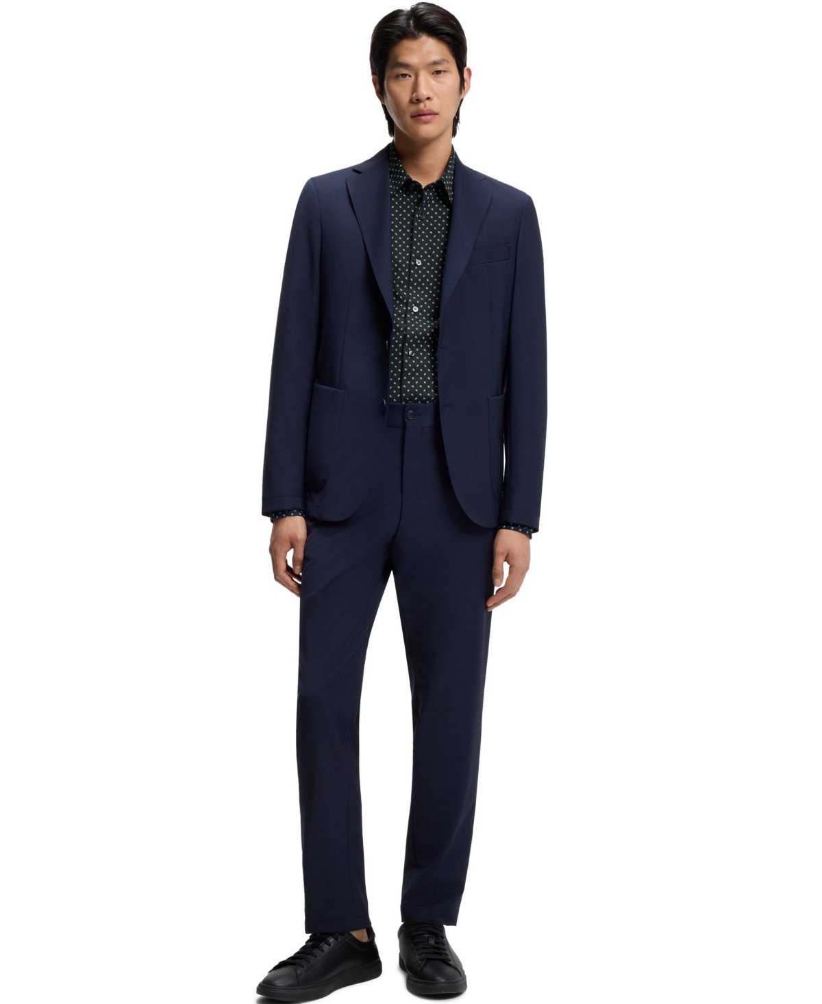 Boss by Hugo Men's Printed Cotton Blend Slim-Fit Dress Shirt