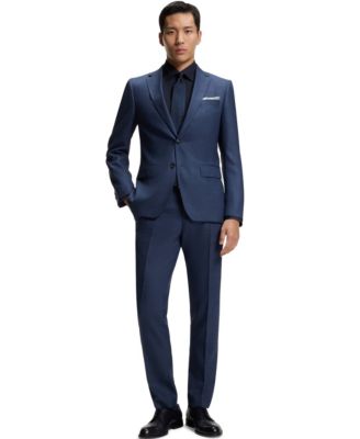 Men's Stretch-Cotton Poplin Slim-Fit Dress Shirt