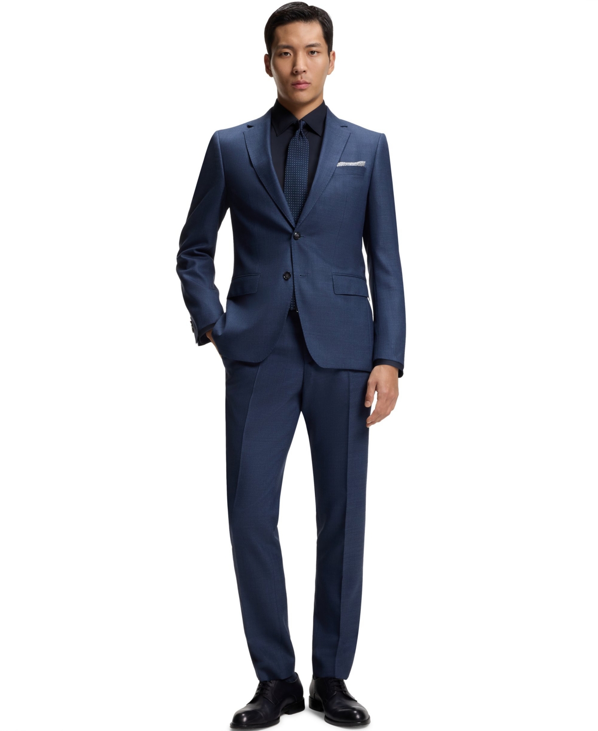 Boss by Hugo Boss Men's Stretch-Cotton Poplin Slim-Fit Dress Shirt