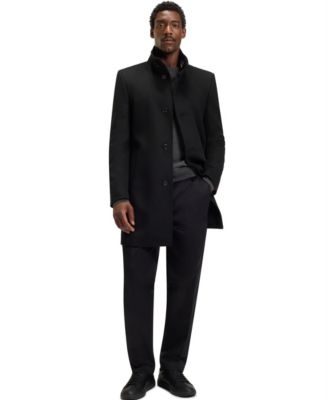 Men's Wool Cashmere Slim-Fit Coat