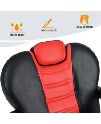  Reclining Barber Chair with Hydraulic Pump and 360