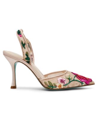 Women's April Floral Slingback Stiletto Pumps