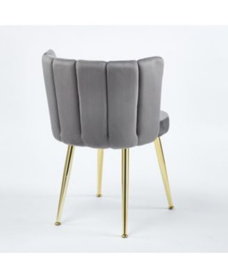 Streamdale Mid-Century Dining Set with Glass Table Top (5 Pieces)