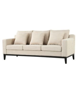 Streamdale  Furniture Mira Comfy 3-Seat Sofa with Wooden Legs, Modern Style for Living Room or Study