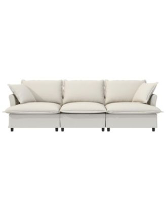 3-Seat Sofa Module with Pillows for Sectional Sofa
