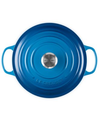 Signature Enameled Cast Iron 6.5-Quart Deep Round Dutch Oven