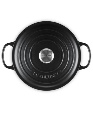 Signature Enameled Cast Iron 6.5 Quart Deep Round Dutch Oven