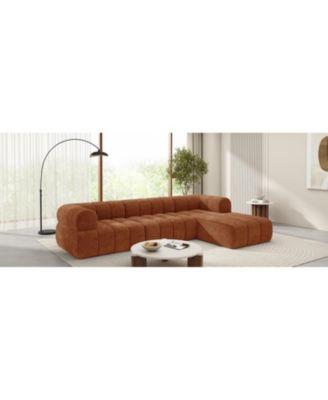122" Modern L-Shaped Sectional Sofa with Chaise Lounge (Right Hand)