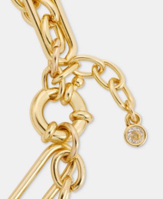 Gold-Tone Nautical Charm Bracelet