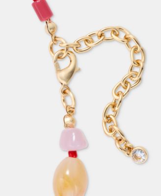 Beaded Shell Pendant Necklace, 16" + 2" extender