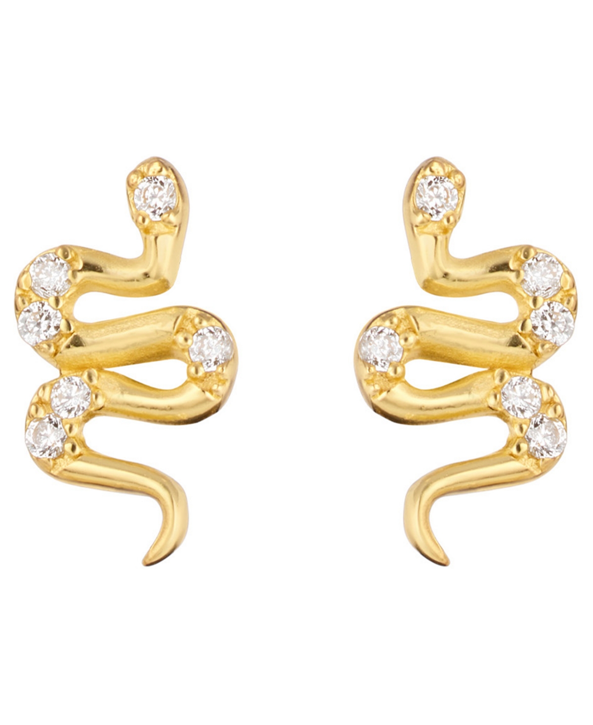 Macy's Cubic Zirconia Snake Stud Earring