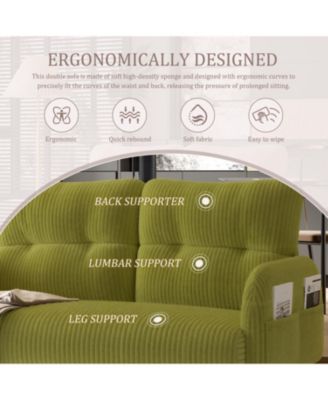 Corduroy Double Sofa - Living Room/Bedroom