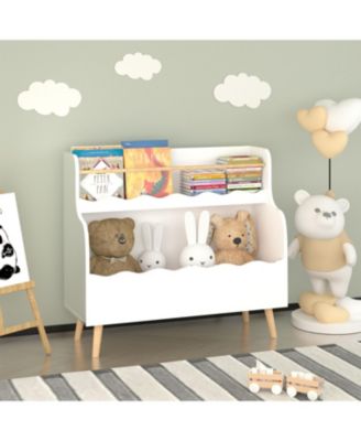 Streamdale Kids Bookcaes, Children Book Organizer, toy Storage Cabinet Organizer, White