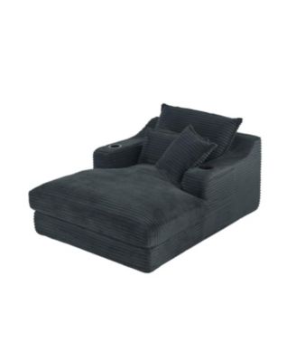 Streamdale Modern Cushioned Sofa Lounge Chair - Dark Gray
