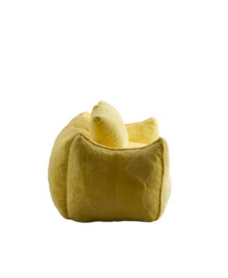 Giant Yellow Bean Bag Couch with Pillows
