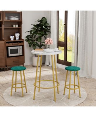 3-Piece Bar Table Set with 2 Bar Stools