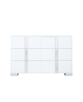 Elegant Modern Mirrored Dresser with 6 Drawers (Old SKU WF319354AAK)