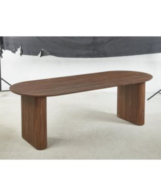 Streamdale MDF Pedestal Dining Table - Modern Style for 4-6