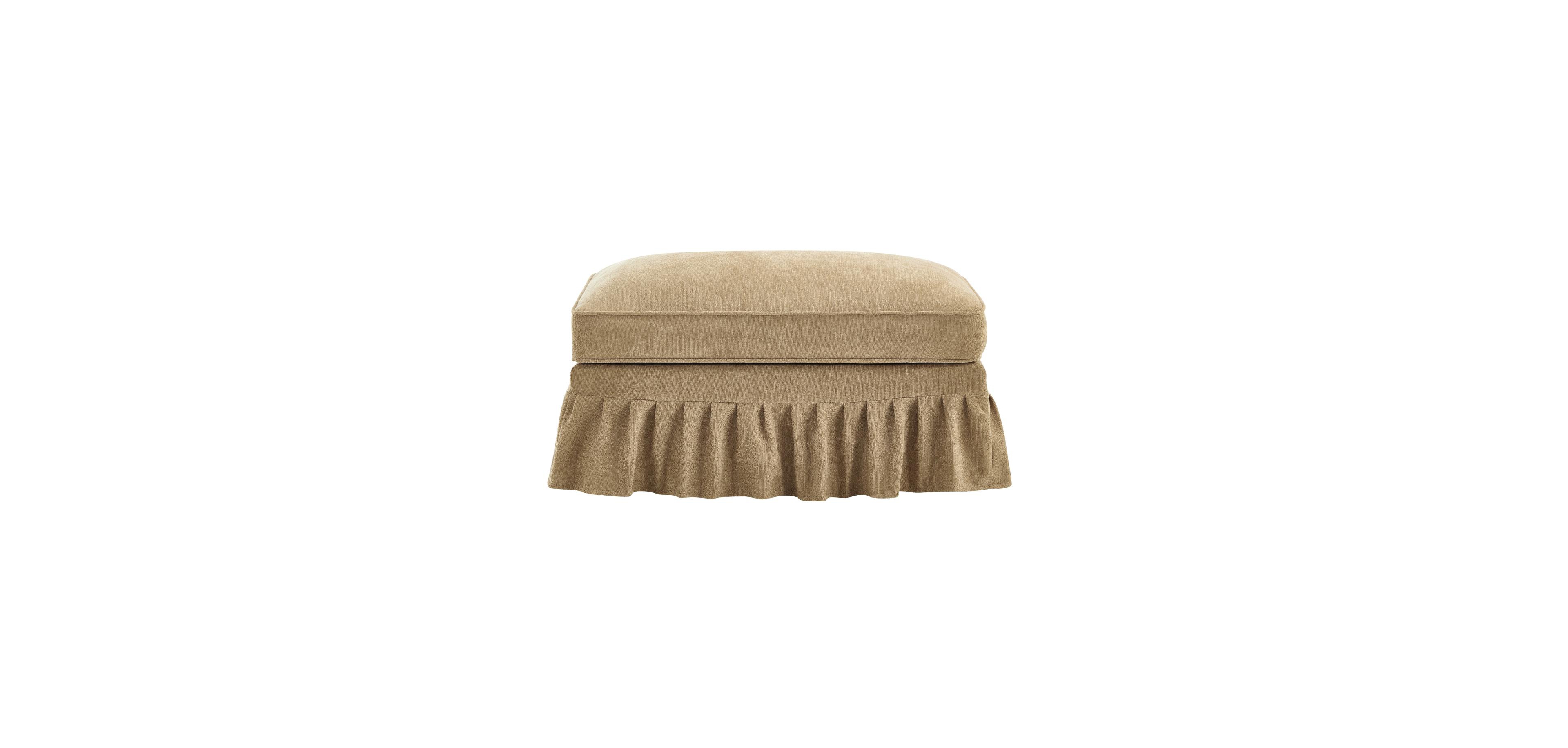 Streamdale Furniture Ottoman Chenille -Light Coffee