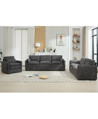 Cozy Upholstered Cloud Sofa Set
