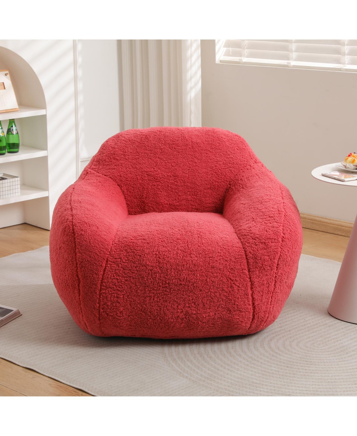 Streamdale Furniture Cozy Bean Bag Chair with Armrests Spacious and Memory Foam Filled