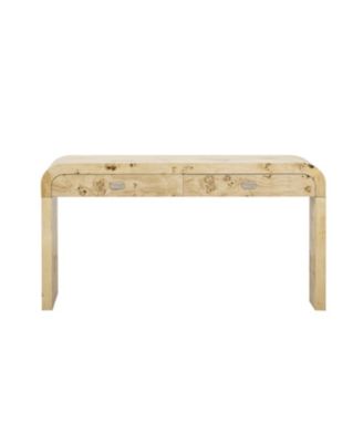 Entryway Table with Burl Wood Veneer,Suitable for Entryway, Hallway, Living Room, Foyer, Corridor
