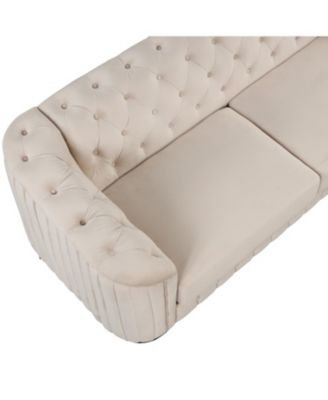 64.3" Velvet Loveseat Sofa