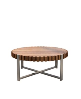 Felief 31.4-inch Round Wood Coffee Table