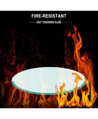 24" Round Tempered Glass Table Top - 1/2" Thick