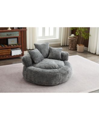 Foam Bean Bag Chair - Soft Chenille Cover