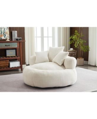Foam Bean Bag Chair - Soft Chenille Cover