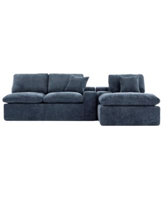  Cloud Sectional Sofa 107.9" Blue