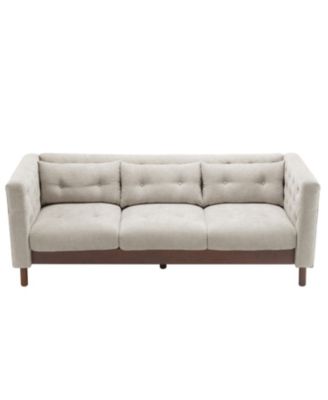 Streamdale 78" Upholstered Modern Sofa - Grayish Beige