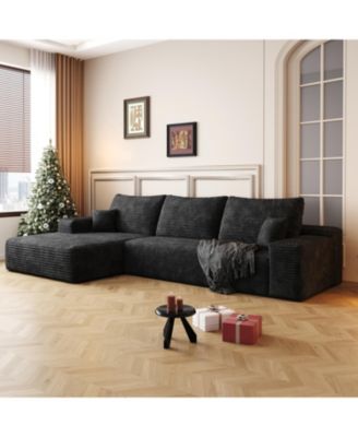 Streamdale 107" Cloud Sectional Sofa with Chaise (Corduroy)