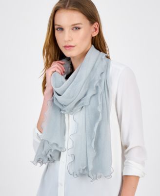 Ruffle-Edge Metallic Evening Wrap, Created for Macy's