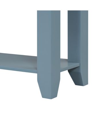 Streamdale 55.4" Modern Console Table with 3 Drawers & Metal Handles