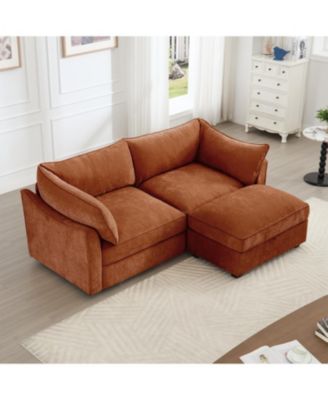 Streamdale 2-Seater Sofa w/ Ottoman & Storage