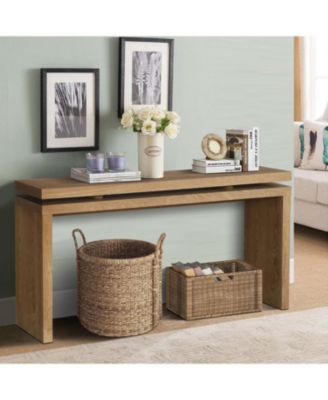 Streamdale 60" Antique Brown Farmhouse Console Table