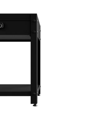 Square Double-Layer Coffee Table - Hidden Compartment & Fingerprint Lock